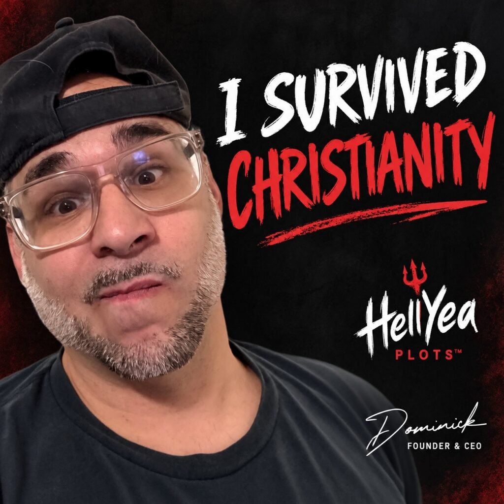 HellYea Plots satirical "I survived" meme post