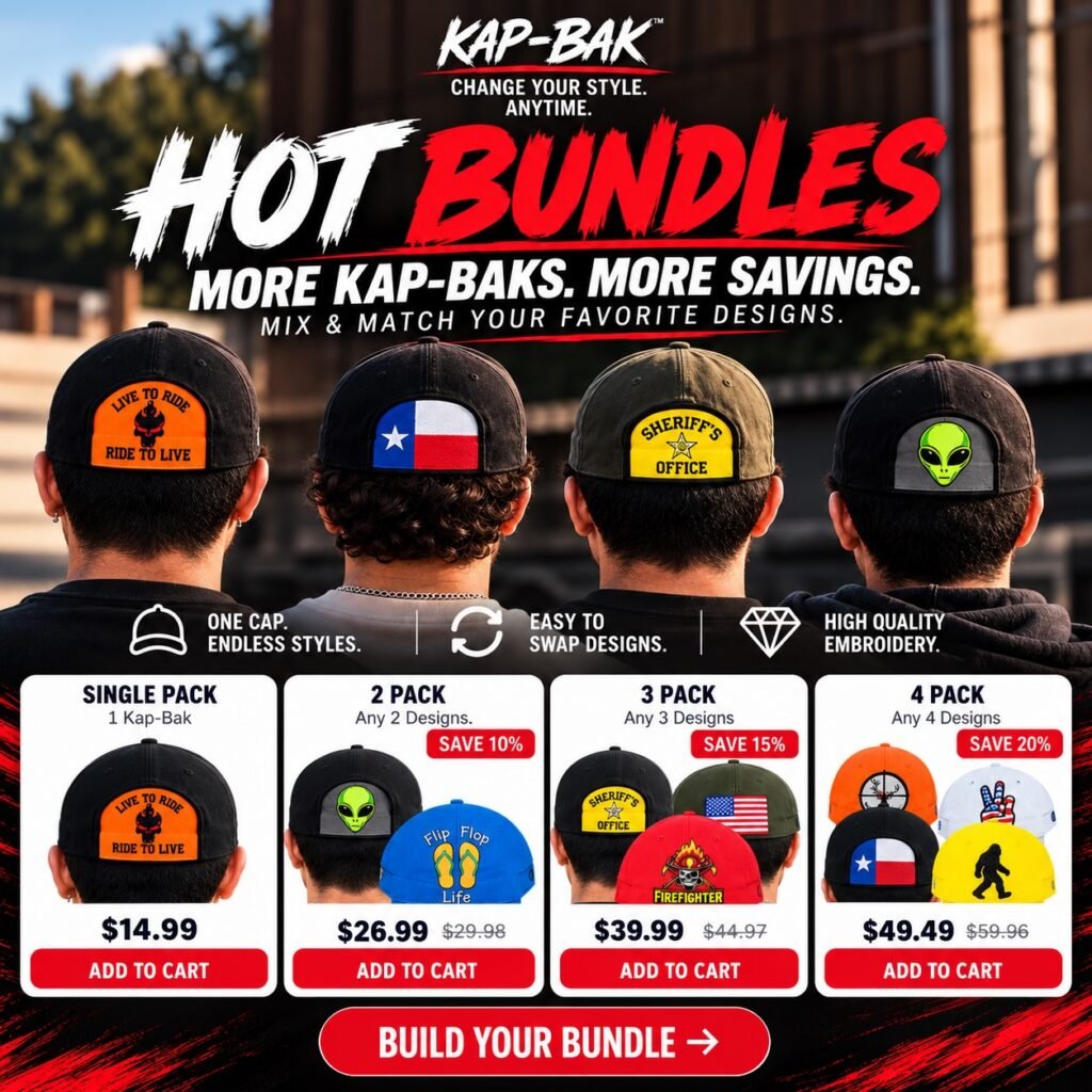 Kap-Bak Hot Bundles promotion showing single, 2, 3 and 4 pack prices