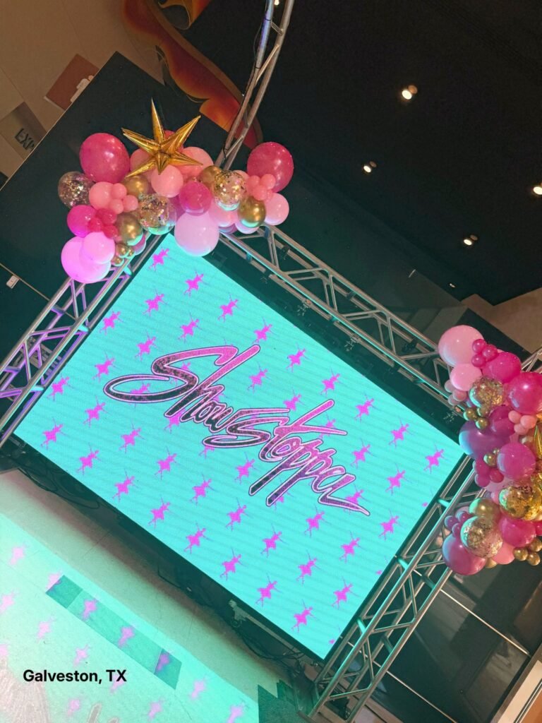 ShowStopper dance competition stage in Galveston, Texas