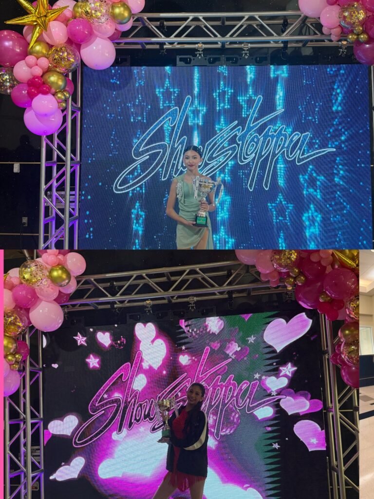 Karina's School of Dance dancer on the ShowStopper competition stage